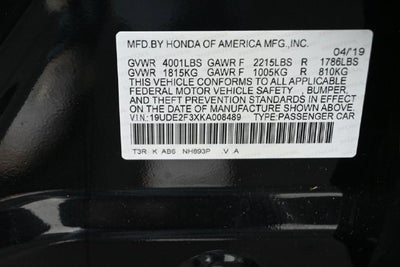 2019 Acura ILX Base