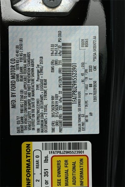 2017 Ford Mustang Shelby GT350 R