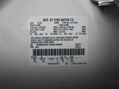 2022 Ford Explorer Platinum