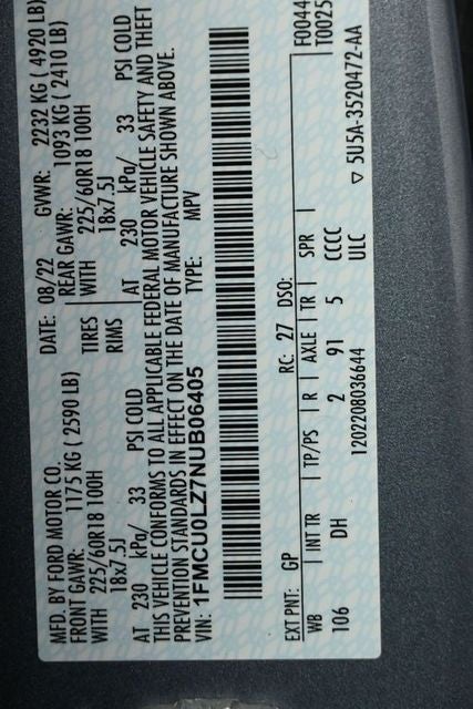 2022 Ford Escape Plug-In Hybrid Titanium