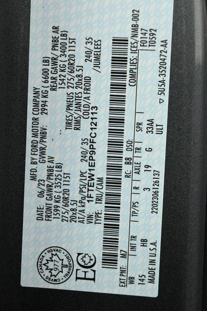 2023 Ford F-150 Lariat 5.5FT Short Bed