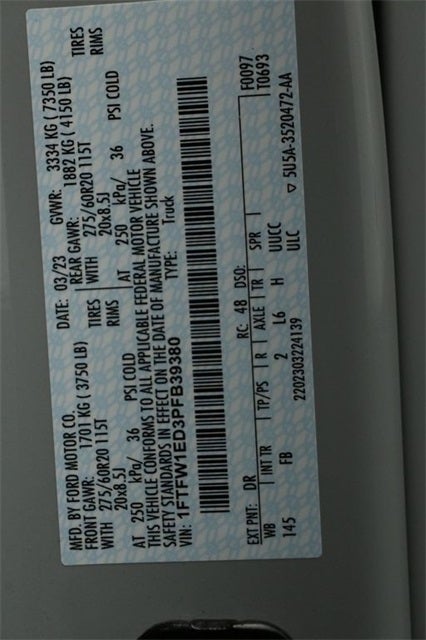 2023 Ford F-150 XLT 5.5FT Short Bed