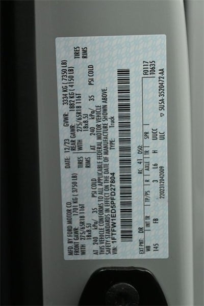 2023 Ford F-150 XLT 5.5FT Short Bed