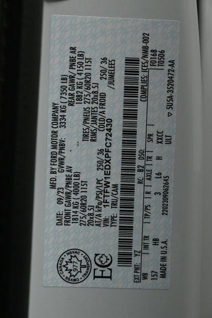 2023 Ford F-150 Lariat 6.5FT Long bed