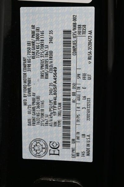 2025 Ford F-150 Tremor 5.5FT Short Bed