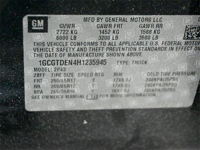 2017 Chevrolet Colorado Z71