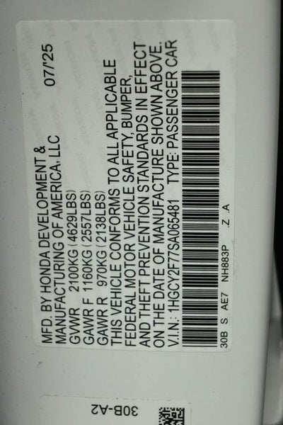 2025 Honda Accord Hybrid Sport-L