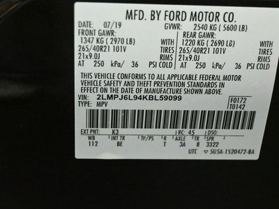 2019 Lincoln Nautilus Reserve