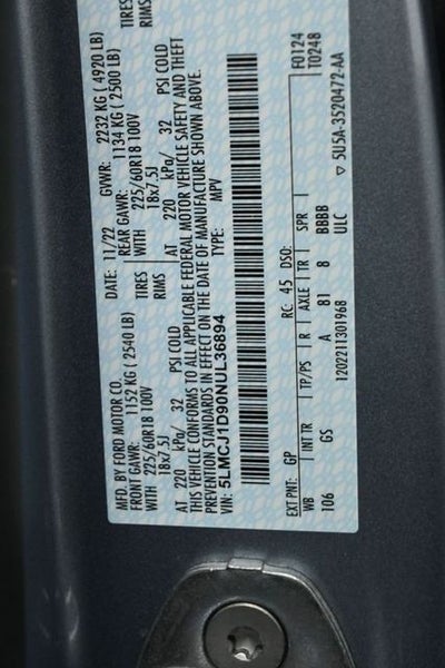 2022 Lincoln Corsair Standard