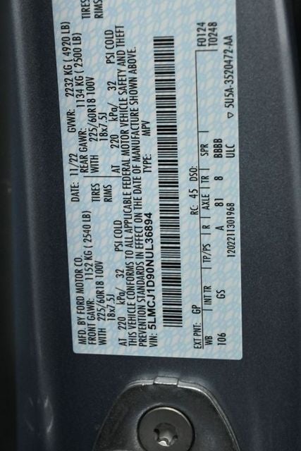 2022 Lincoln Corsair Standard