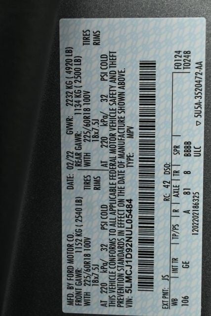 2022 Lincoln Corsair Standard