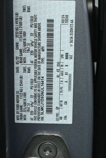 2022 Lincoln Corsair Standard