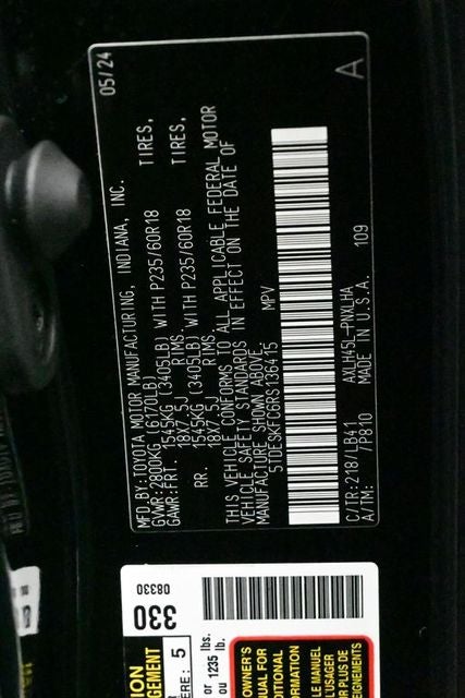 2024 Toyota Sienna Platinum 7 Passenger