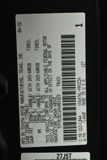 2022 Toyota Tundra Hybrid 1794 Edition