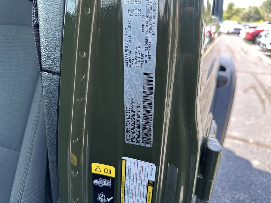 2022 Jeep Wrangler Unlimited Sport S Hard Top
