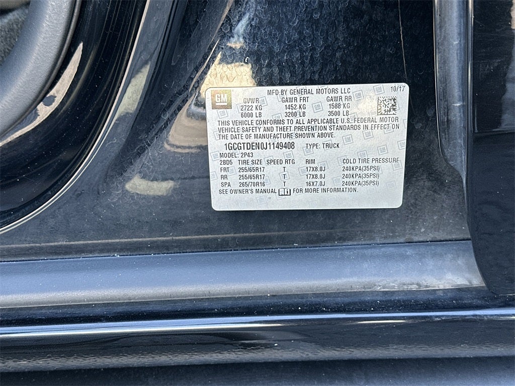 2018 Chevrolet Colorado Z71