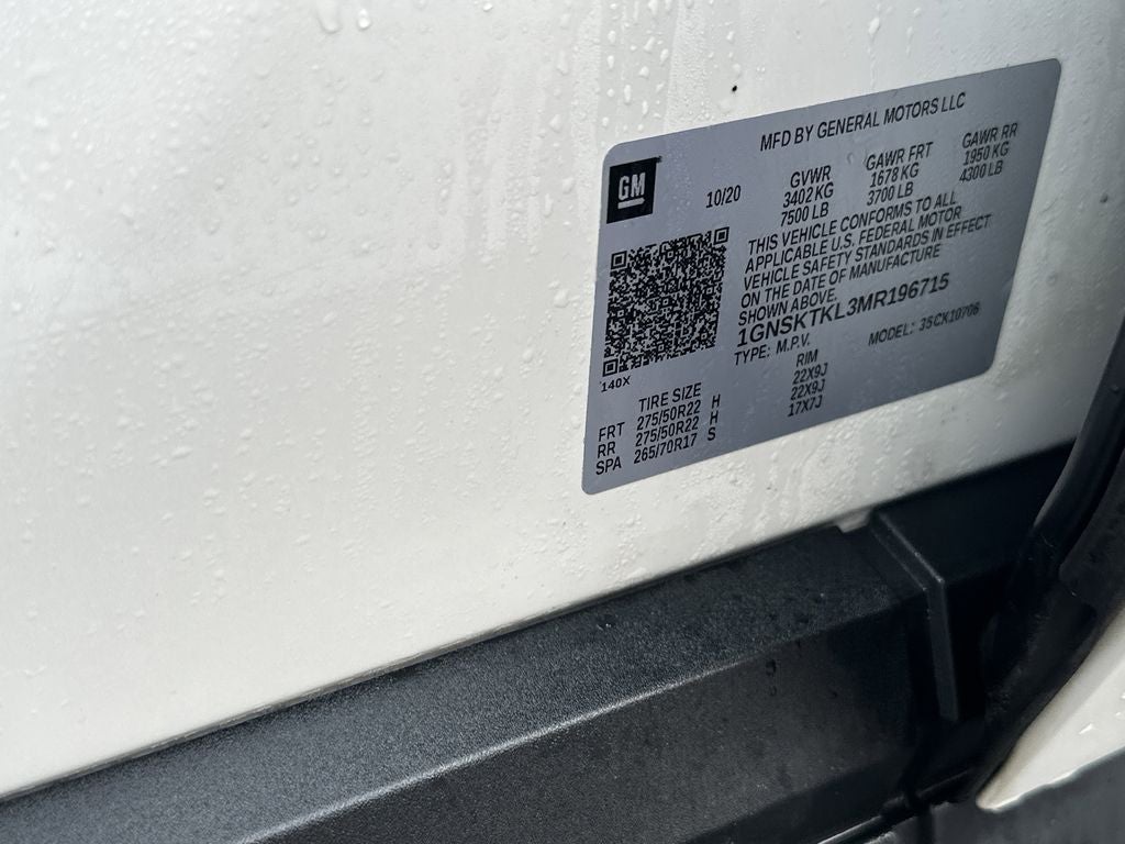 2021 Chevrolet Tahoe High Country Premium Package