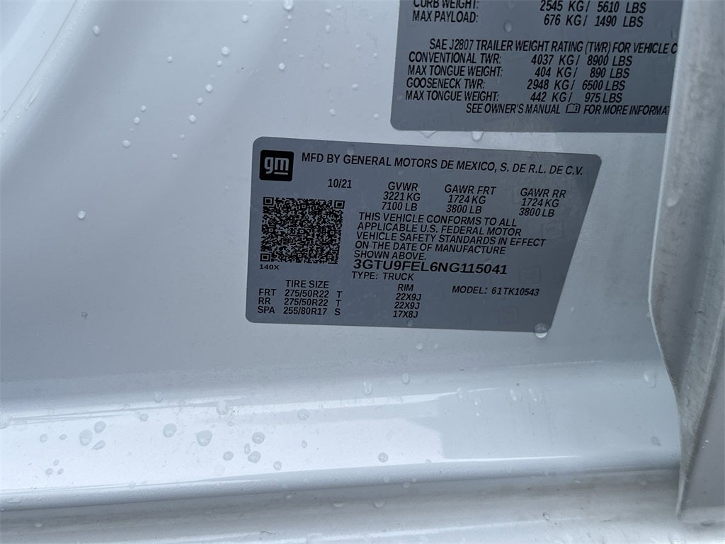 2022 GMC Sierra 1500 Limited Denali Reserve Package