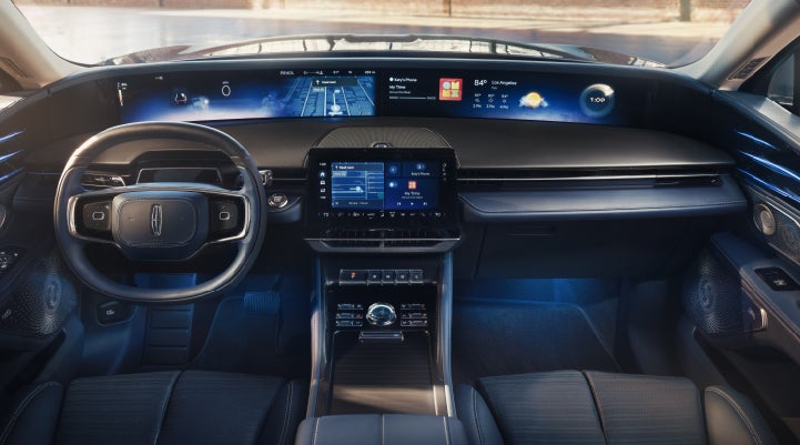 A large panoramic display is shown on the dashboard of a 2026 Lincoln Nautilus® SUV | Fair Oaks Lincoln in Naperville IL