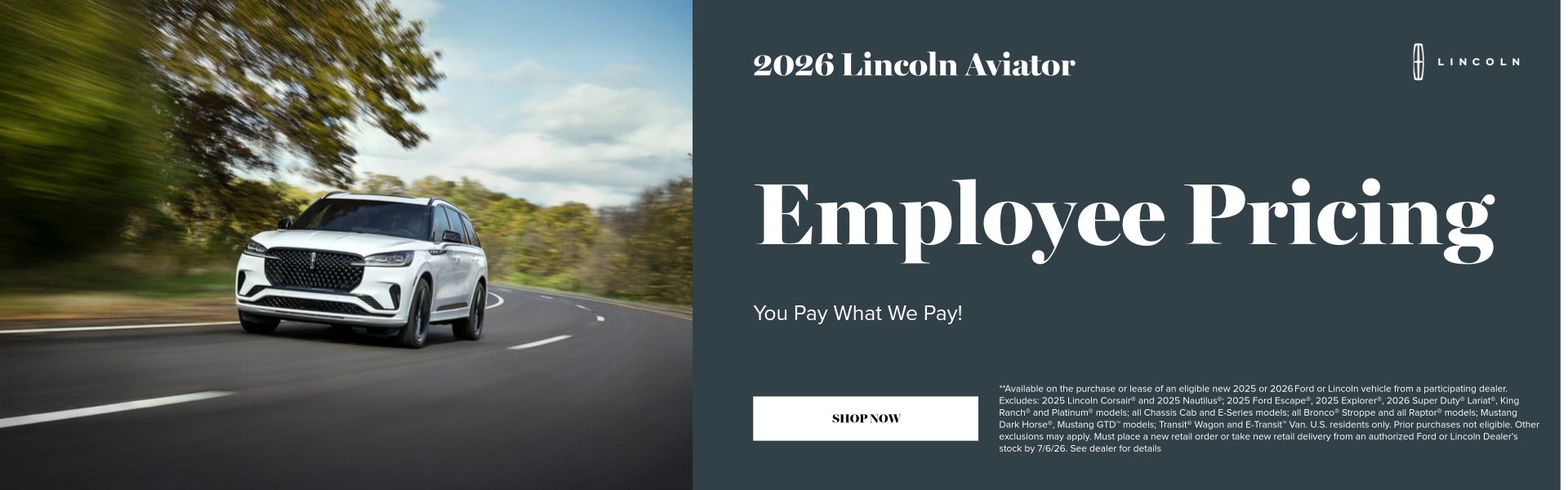 Employee Pricing